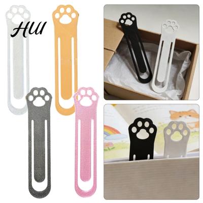 Unique Cat Paw Gift Bookmark, 3D Printed One-Piece Mold, Elastic Stable Book Page Holder Hold Hollow Clip for Reading Accessory Bookmark