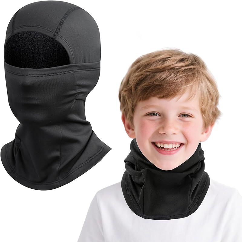 Kids Balaclava Ski Mask For Skiing Cycling, Cold Weather Neck Warmer Windproof Thermal Face Mask For Boys/Girls