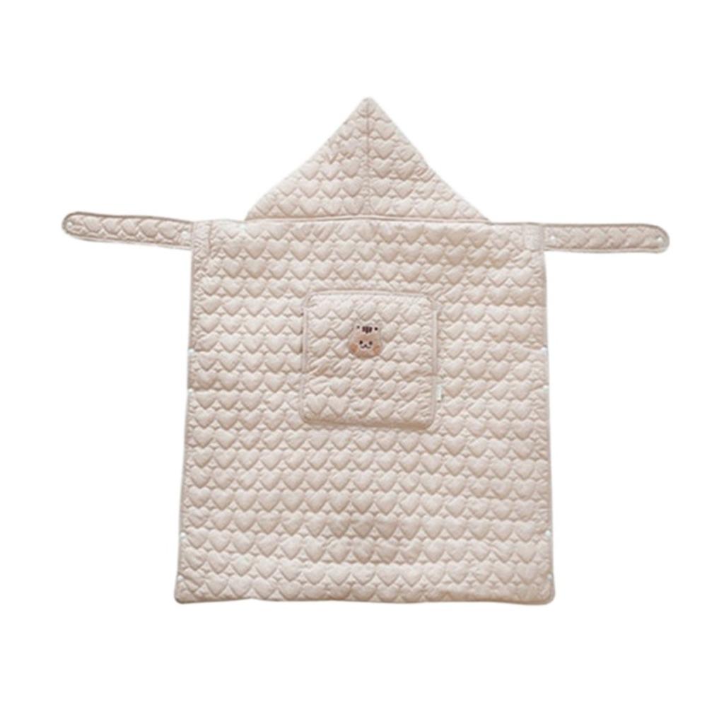 Windproof Baby Stroller Blanket Cartoon Bear Newborn Swaddle Wrap Toddler Trolley Cover  Winter