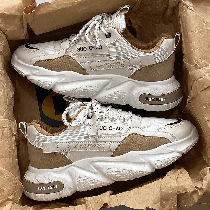 2025 Putian sports shoes men's summer breathable new trendy casual men's shoes running non-slip dad trendy shoes