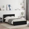 VidaXL Bed Frame with Headboard Black 120x200 Cm 3207491