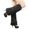 40cm Furry Leg Warmers Japanese Style Long Tube Sock Harajuku Style Lolita Boots Cover  Women