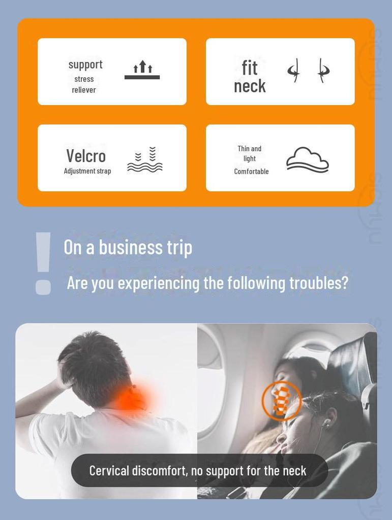 Cestovní polštář na krk: Opěrka hlavy ve tvaru U do auta, vlaku, letadla - Pohodlná podpora pro spánek, ochrana krku a cestování na dlouhé vzdálenosti