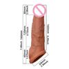 Velkoobchod Soft Realistic Penis Sleeve Extender Big Dick Bold Cock Head Head Zvětšení Muž Muži Muž Zpoždění ejakulace