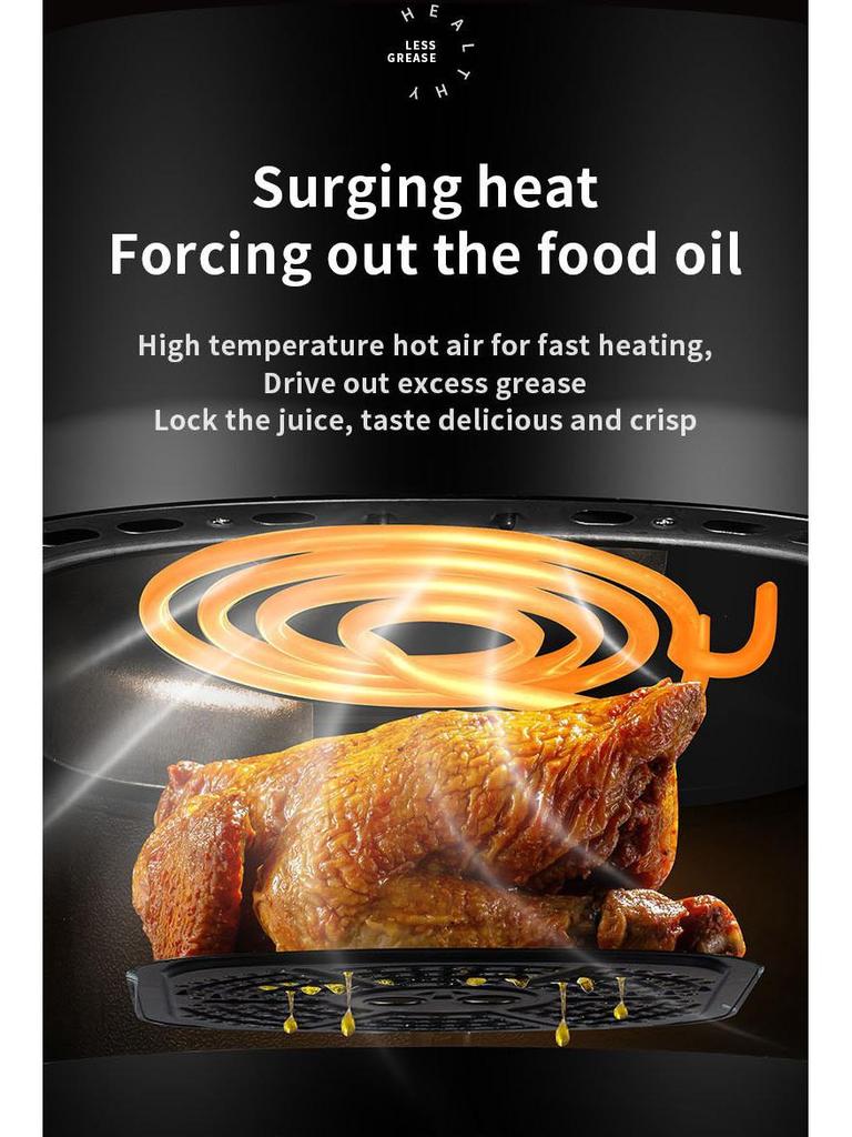 8L Large Capacity Multi-function Air Fryer for Home Use