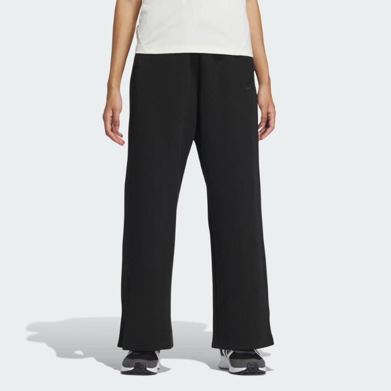 adidas Women's Black CNY Knit Wide-Leg Pants IM8876