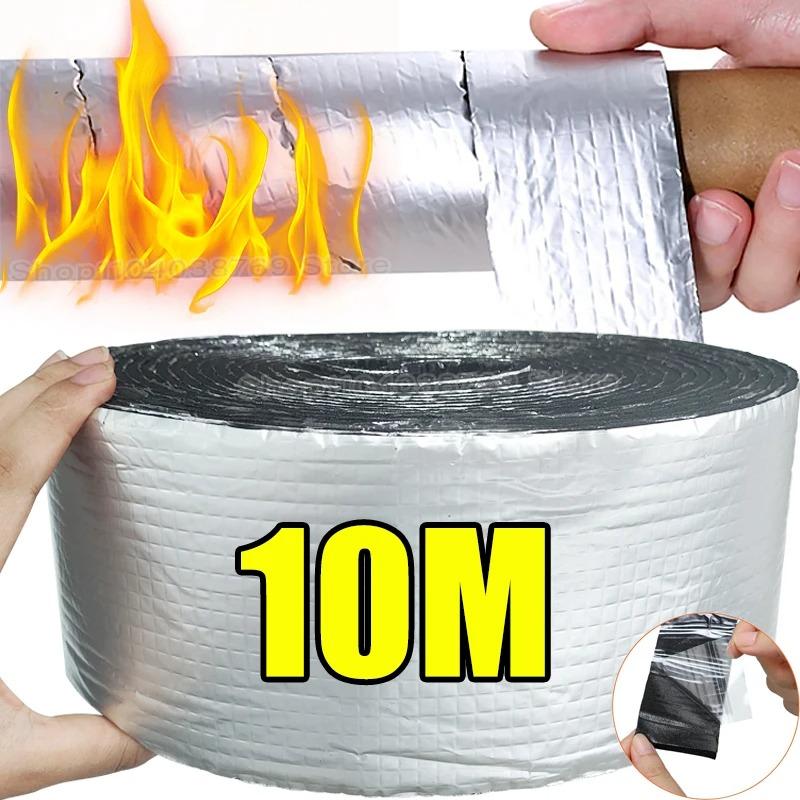 10M Zimní izolační páska na potrubí Venkovní pěna Udržuje teplo Potrubí Hliníková fólie Černá Požární ochrana Pevný páska Vodotěsný