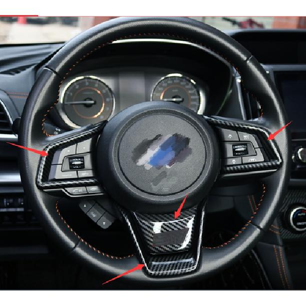 Interior Steering Wheel Cover Trim For - Subaru Outback Carbon Fiber 4P