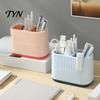 Office Supplies Storage Organizer Desktop Pen Holder, Compartments Thickened Plastic Organizer, Macaron Modern Desk Decor for Color Vertical