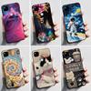 Coque Pour Google Pixel 4A 4 A 4G Noir Coque de Téléphone Esthétique Mignon Chat Dessin Animé Mince Souple TPU Silicone Arrière Pour Pixel4A Coquille