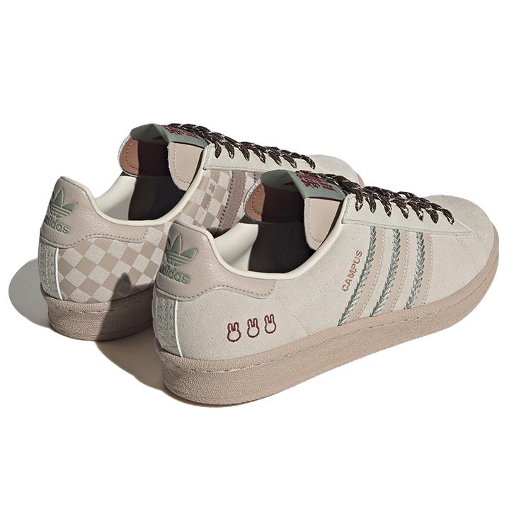 Miffy X Fansack X Adidas Campus 80s Chinese New Year Unisex Sneakers Brown Chalk-Brown Silver-Green IE1900