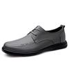 Men's Business Leather Loafers – Formal and Casual Cowhide Shoes for Spring and Autumn, Large Size Driving Loafers.