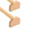 2 Pieces Pushup Bars Fitness Portable Planks Calisthenics Wood Parallettes Push up Stands for Home