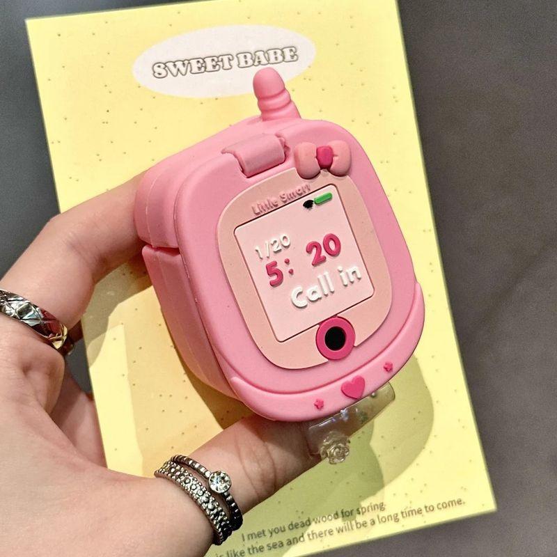 Flip Phone for Huawei Freeclip Earphone Case Freebudspro4 Protective Case 6i Silicone 5i Drop-Resistant SE3 Soft Case 4e Makeup Mirror Pro3 Female SE3