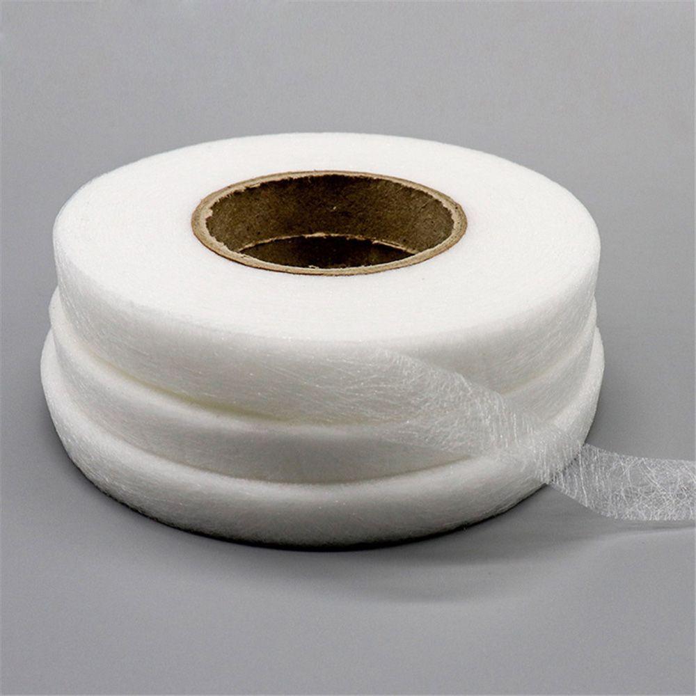 Yards Iron On White Fusible Interlining Fabric Tape Adhesive Tape Sewing Accessory Cloth Apparel