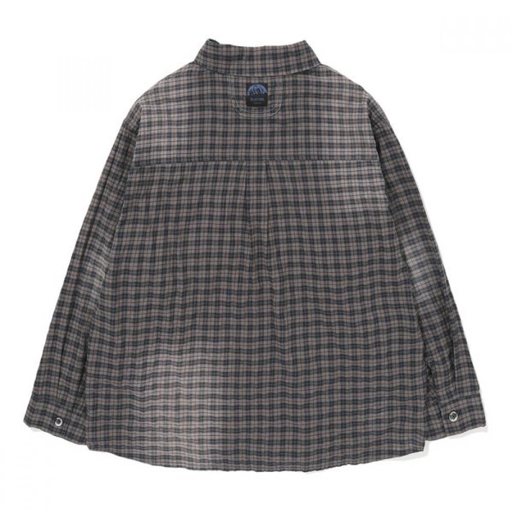 Bluetail Brown Check Shirt Aaa1bl02bn