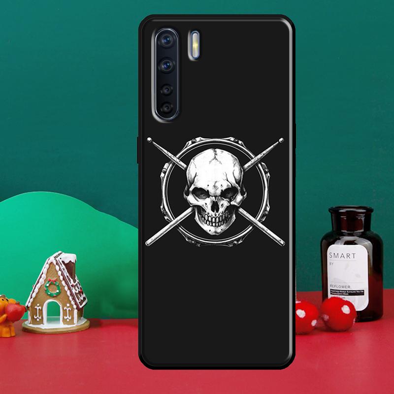 Musical Instrument Drum For OPPO A15 A83 A91 A93 A1K A3S A5S A52 A72 A54 A74 A94 A31 A5 A9 A53S 2020 Phone Case
