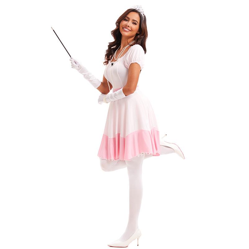 Halloween Costume Pink Princess Fairy Tale Cosplay Costume Nightclub Costume Uniform