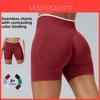 Seamless Colorblock Yoga Shorts For Women With Quick Dry Fabric For Running And Fitness