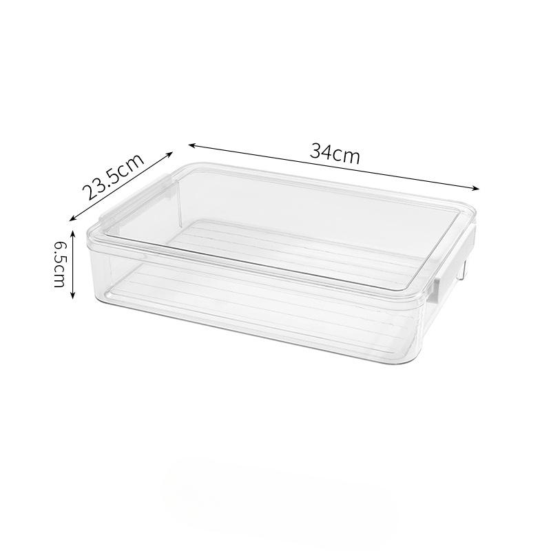 

Настольный пыленепроницаемый ящик для хранения документов, органайзер для документов формата А4, сертификат ключа, влагозащищенная сумка для файлов large 34*23.5*6.5cm прозрачный