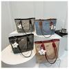 Large Capacity 2024 New Fashion Casual Street Style Pu Tote Shoulder Bag