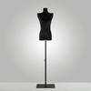 Korean Style Black Off-Shoulder Women's Half Body Mannequin with Right Angle Shoulder and Full Body Display Stand