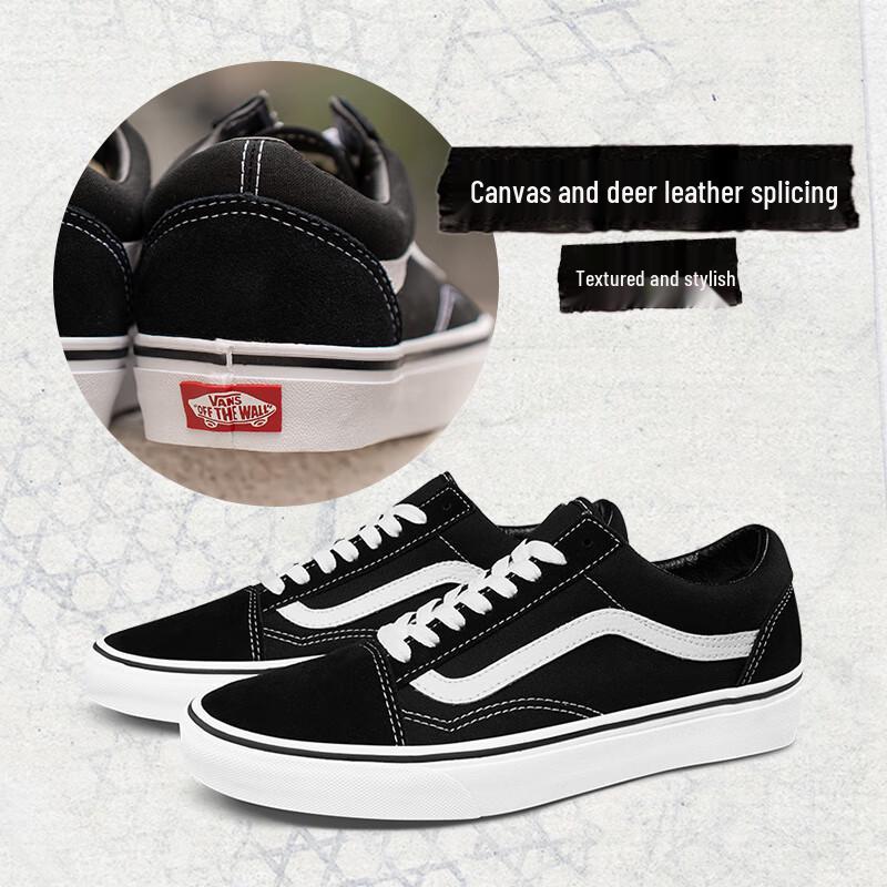 Vans Old Skool Классические Унисекс Скейт-обувь EU 35