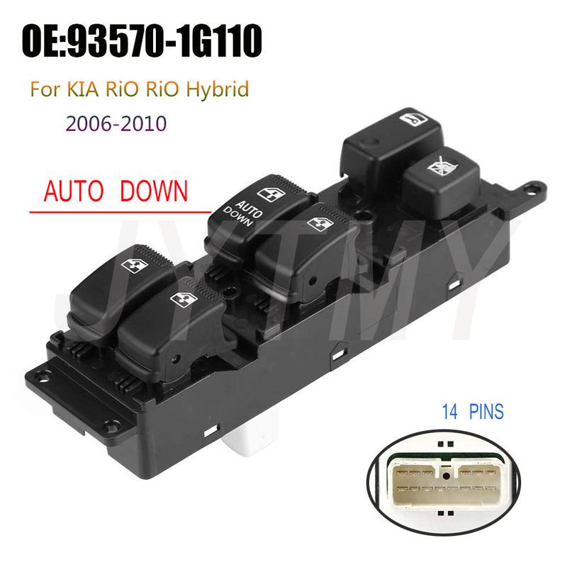 

For Hyundai for KIA RIO 2 5 (JB) 2007 2008 2009 Car Accessories Front Left Electric Power Window Control Switch Lifter Button