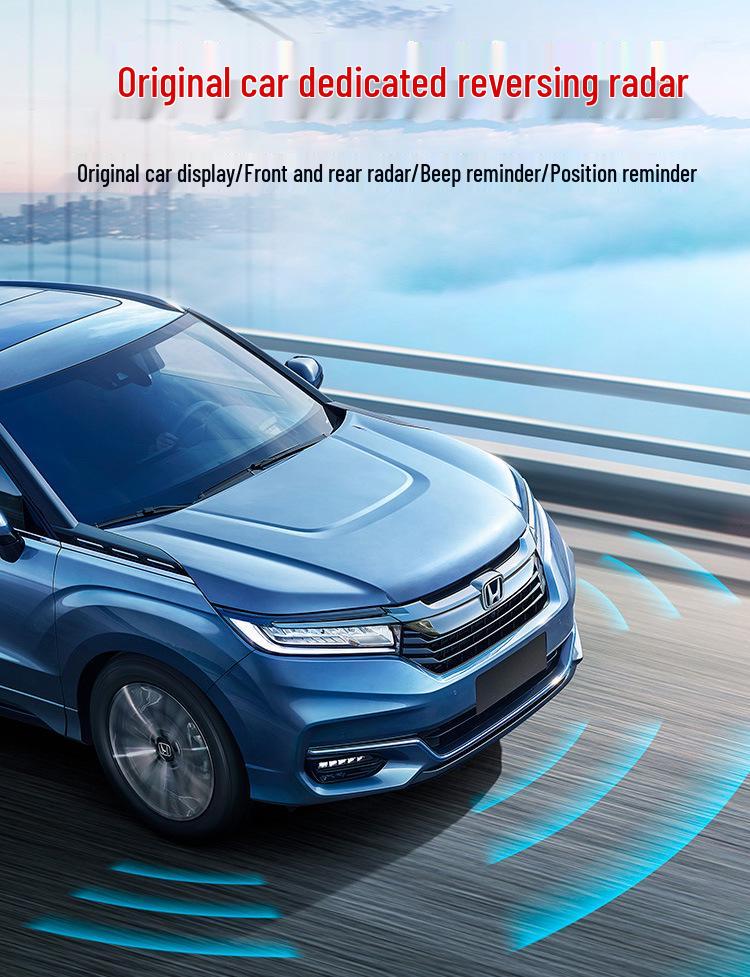 Front & Rear Radar with RAV4 Rongfang Instrument Display for 22 Models