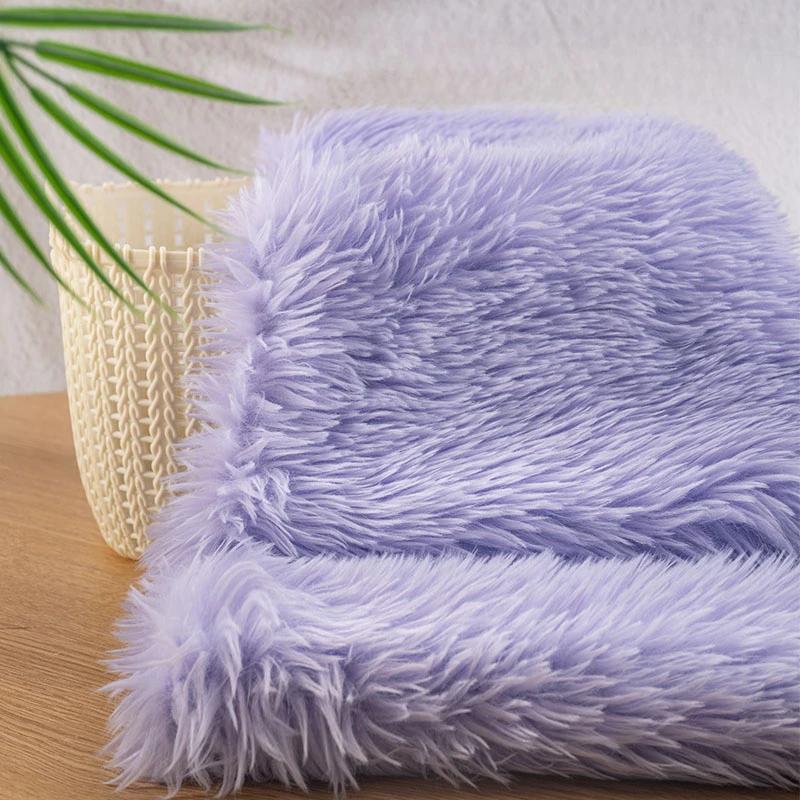 50x160cm Imitation Rabbit Fox Animal Costume Fursuit Fur Plush Fabric Counter Display Background Plush Fabric DIY Handmade