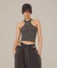 Kitsch And Kiss Ribbed Sleeveless (25Stp-Slts01) Charcoal