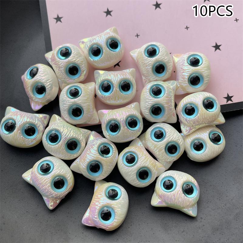 

10 шт. милые мультяшные акриловые бусины-разделители для изготовления ювелирных изделий, ожерелья, браслетов, поделок, аксессуаров