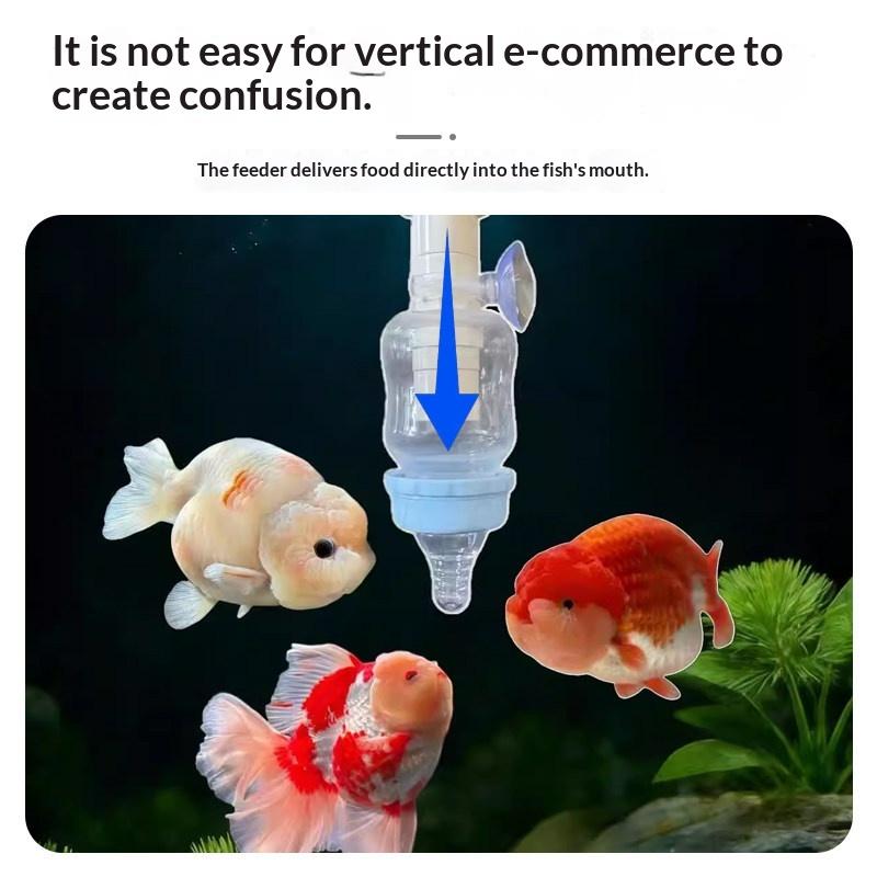 Durable Plastic Fish Tank Pacifier Feeder Anti Cloud Water Fixed Feeding Nipple Style Fish Food Holder