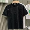 Sommer Europäische Station Mode Trend Marke Leichter Luxus Herren T-Shirt Kurzarm Stern Heißer Diamant Nische Halbsleeve T-Shirt