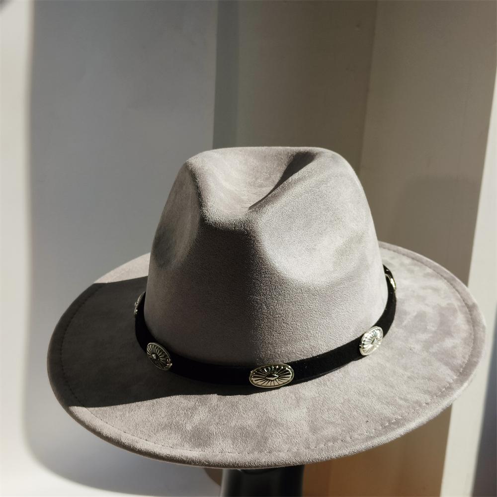 Simple Suede Fedora Hat For Men Fedoras With Handmade Band Panama Hat Cap Unisex Church Hat Fascinator Felt Panama Cap