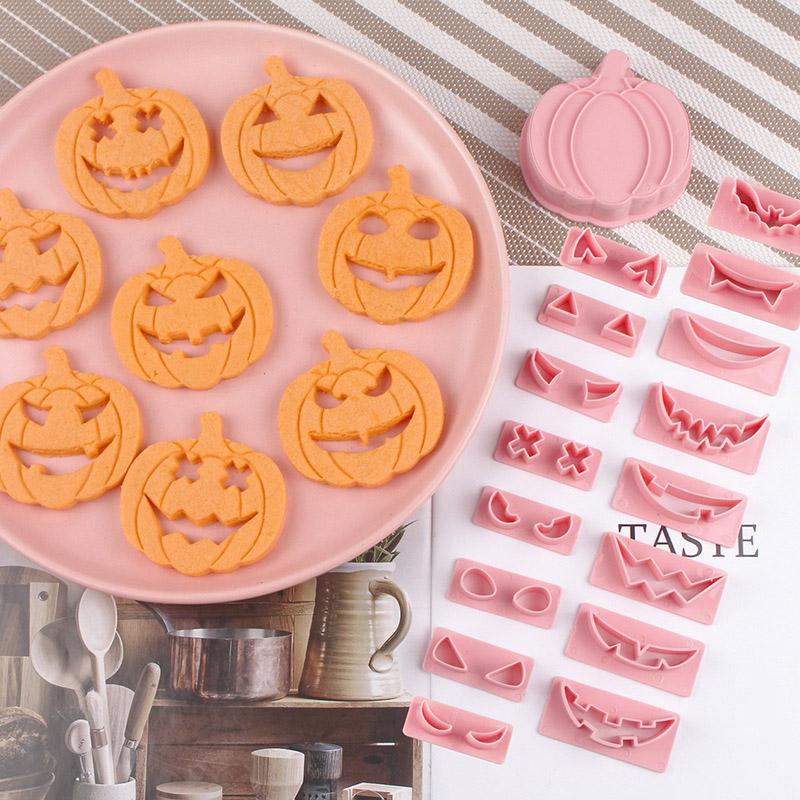 New Pumpkin Ghost Halloween Chocolate Biscuit  For Pastry Mold, Halloween Decorative Kitchenware Set Silicone Molds Pastry