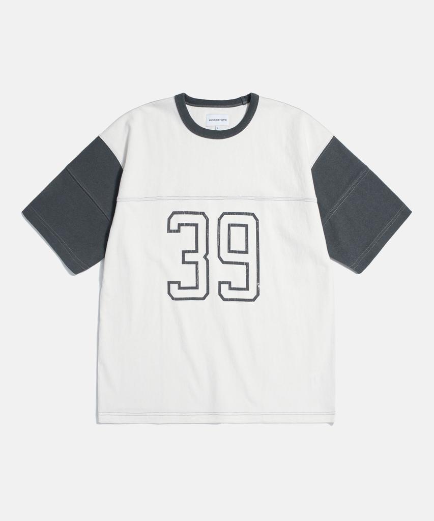 ESPIONAGE 39 Football Tee Off White