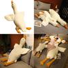 Huge 19.7/35.4/51.2in White Goose Plush Sleeping Toy Cushion For Kids