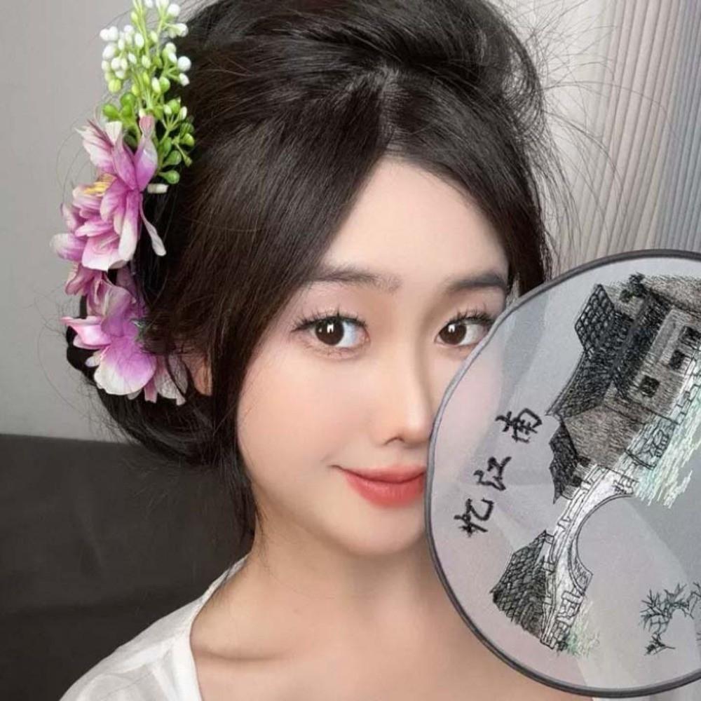 Headwear Bohemian Flowers Hairpin Thai Style Chignon Hair Clips Elegant Floral Hair Comb  Bride