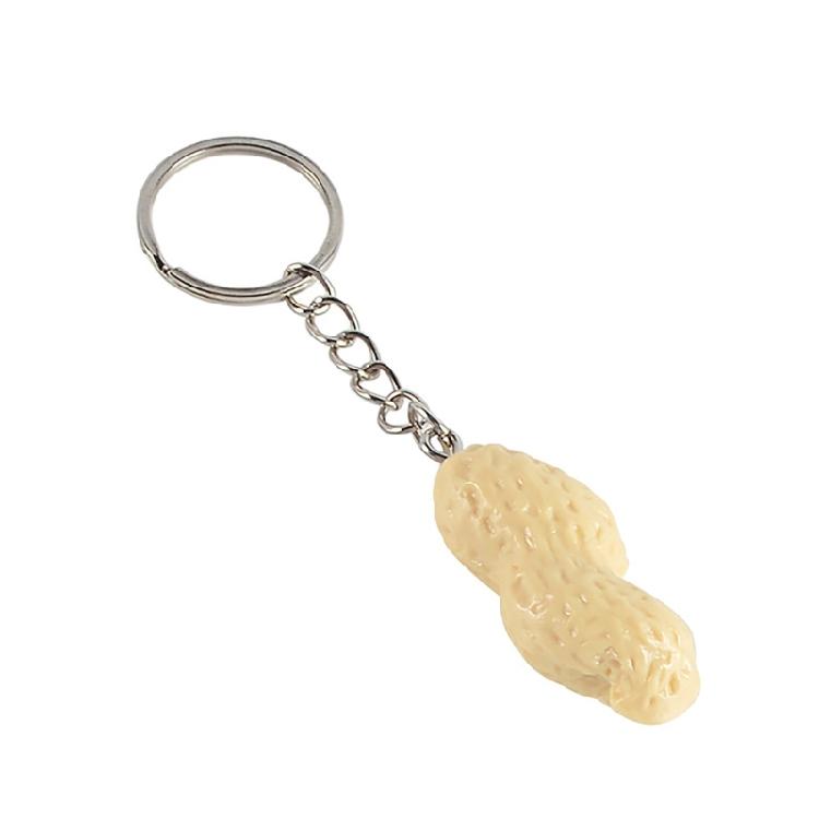 Stylish Peanut Keyring Keychain Pendant Bag Charm Key Jewelry PVC and Alloy Texture Great for Gifting and Collecting