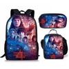 Stranger Things 4-Piece Set: Student Backpack, Shoulder Bag, and Pencil Case CLE