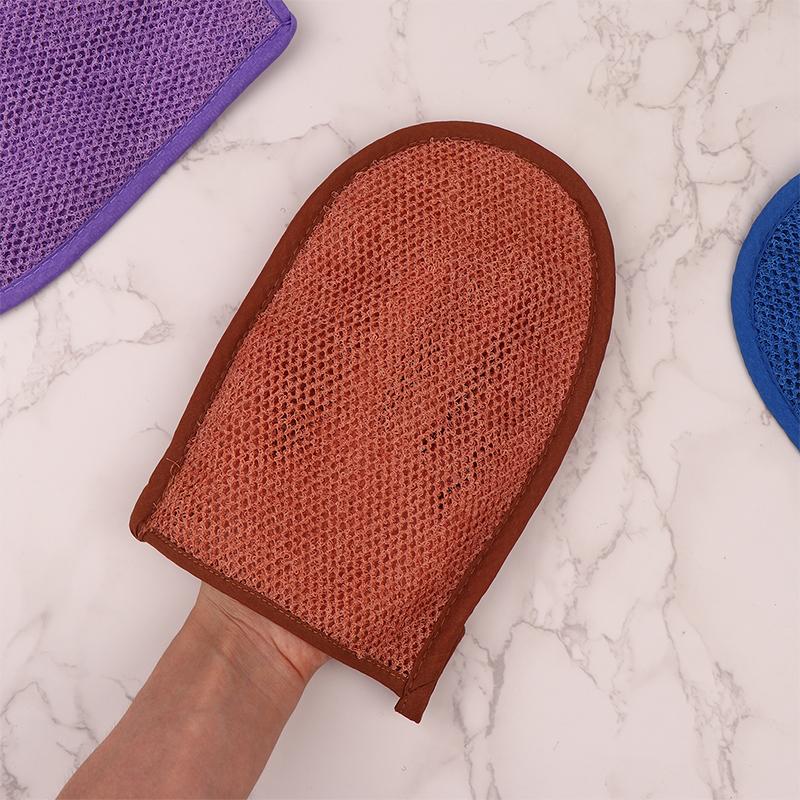 Damen Herren Badehandschuhe Spa Peeling Duschbürste Körperreinigung Peelinghandschuh Rubbeln Tote Haut Handschuhe Duschtuch Schaum Körpermassage