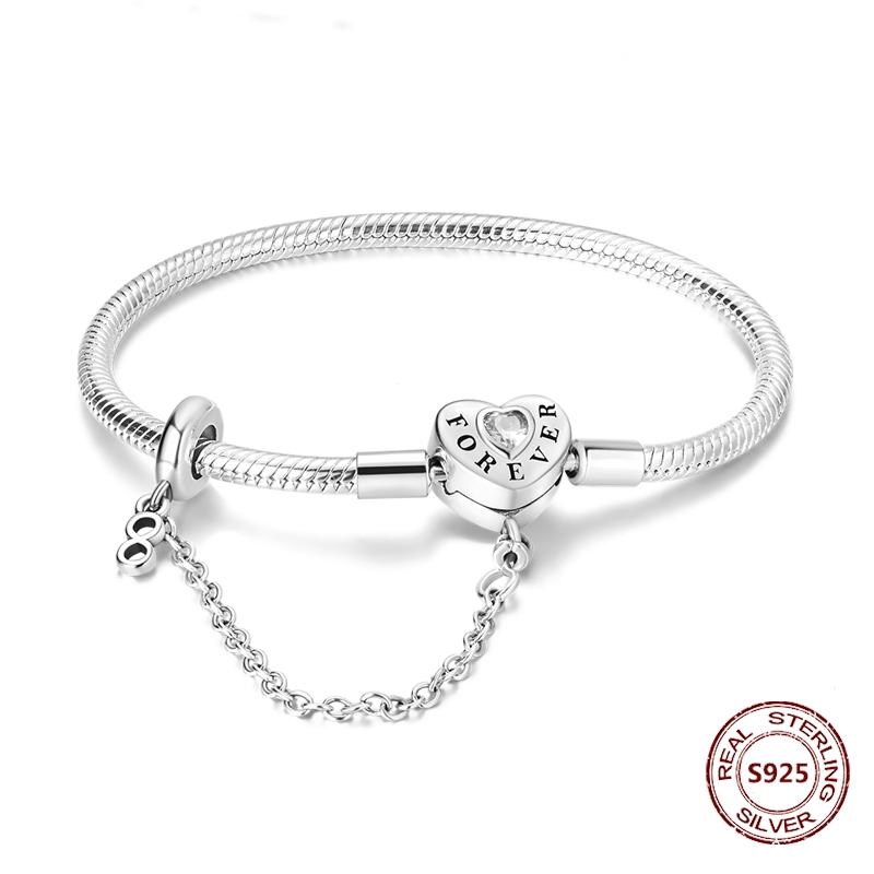 Pink Love Heart Copper Metal Bracelet High Quality Fine Jewelry Authentic Original Bracelets Zircon Cat Paw Snake Chain Designed For Do It Yourself