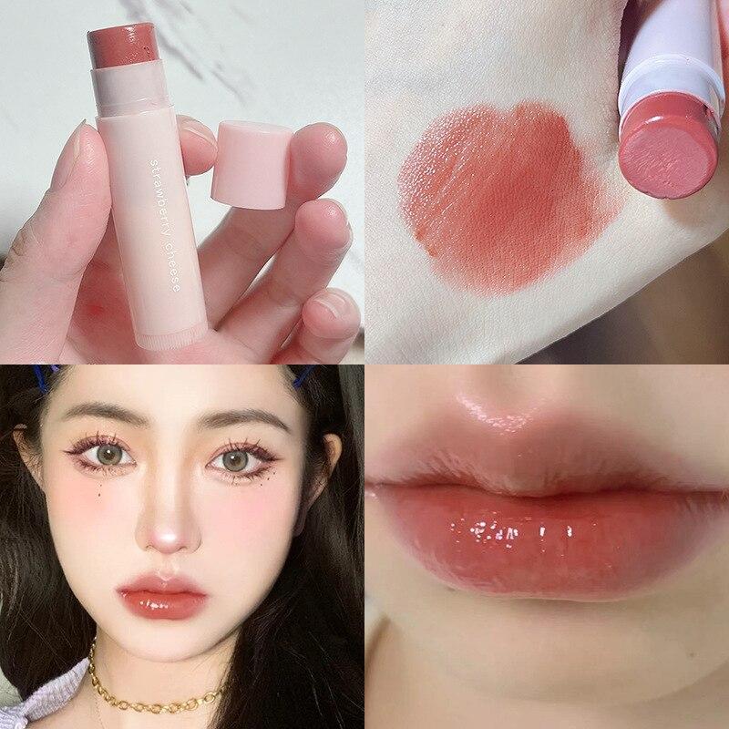 Jelly Moisturizing Lipstick 3 Colors Natural Cherry Anti-cracking Non-Stick Cup Lip Balm Deep Repair Lips Care Makeup Cosmetics MYY