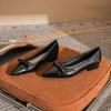 New flat-bottomed bow pointed temperament versatile, not tired, comfortable women's single shoes