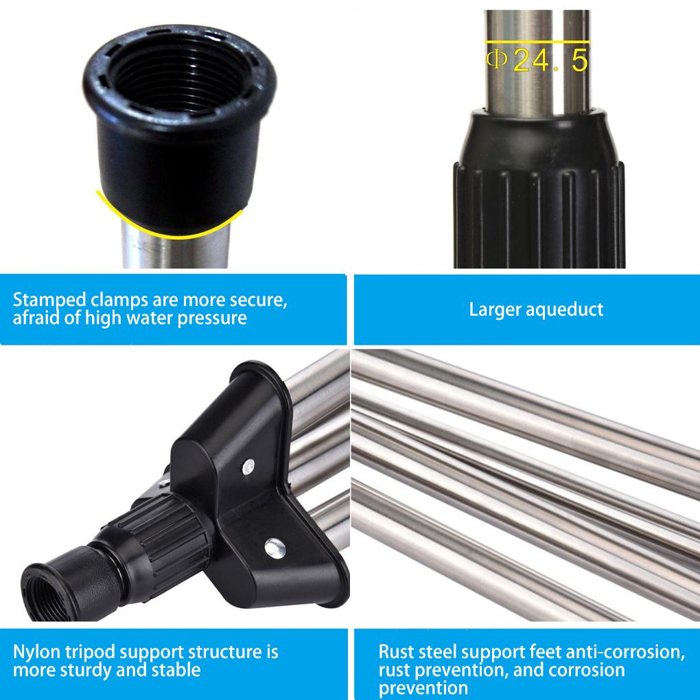 Система полива сада Автоматическая вращающаяся насадка-дождеватель Универсальный штатив для полива газона Домашнего двора Сельскохозяйственного угодья