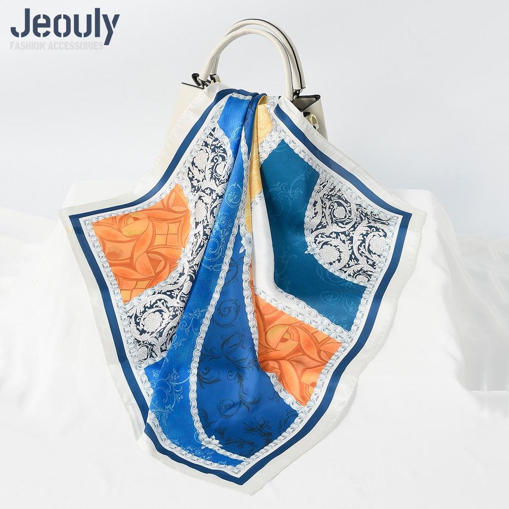 Cross-Border 70cm Silk Cashew Print Scarf - Autumn/Winter Women's Fashion Headscarf