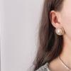 Vintage Loop Without Piercing Large Imitation Pearl Earrings Women's Luxury Clip On Earrings