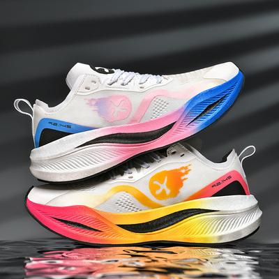 Chaussures de course professionnelles à absorption des chocs et rebond 2025 nouveau mesh respirant absorbant la transpiration légères plaque de carbone canard mandarin aut