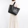 New COACH Derby Pebbled Leather Tote Bag Shopping Bag Shoulder Bag Handbag Large Size Women's Black 58660-SVBK
